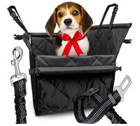 Siège auto pour chien - FEBEST - Extra stable - Parois renforcées - Sangles de fixation - Poche supplémentaire
