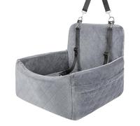 Siège Auto pour Chien Housse Antidérapante Lavable Peluche Toutes Saisons