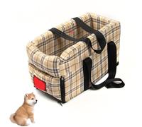Siège Auto pour Chien pour Petit Chien, Siège De Console Centrale pour Chiot, Siège Auto Anti-Effondrement pour Animaux De Compagnie avec Ceinture De Sécurité À Coussin Souple