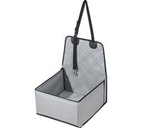 Siège auto pour chien SucceBuy, booster stable pour chien en voiture, avec cadre de soutien, laisse de sécurité attachable, rembourrage en coton, convient aux petits chiens de moins de 26 livres, gris
