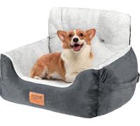 Siège auto pour chien VEVOR, rehausseur de siège pour chien en voiture avec dossier haut, sac de rangement, laisse de sécurité attachable, rembourrage en coton PP, lit auto pour petit chien jusqu'à 20