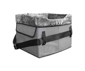 Siège auto pour chiens | Sac de transport portable lavable en peluche | Siège pour chat avec poches | Pour chats jusqu'à 11 kg pour en voiture arrière, central et excursion d'hiver