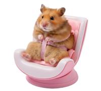 Siège Auto pour Hamster,Sac de Transport Réglable pour Petits Animaux de Compagnie,Fixation sur Grille D'aération,Harnais 5 Points et Base Magnétique pour Petits Animaux comme Les Cochons d'Inde