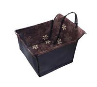 Siège auto pour Honda CR-V Hydrogène 2025 Lavable Chien Chat Sac Portable Respirant avec ceinture de Sécurité Housse de siège pliable pour animaux domestiques jusqu'à 20 kg, Fleur de café