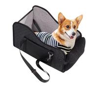 Siège Auto pour Petit Chien - Siège Rehausseur pour Chien Jusqu'à 6.4kg - Nacelle Portable Pliable pour Voyage Poussette Intérieur Arrière Pique-Nique Camion