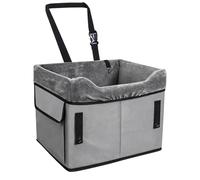 Siège auto pour petits chiens | Sac de transport portable lavable en peluche | Siège pour chat avec poches | Pour chats jusqu'à 11 kg pour voyage en voiture arrière, central et excursion d'hiver