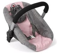 Siège auto pour poupée avec adaptateur - Gris-rose