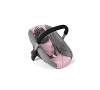 Bayer-Chic Siège auto poupée 2000 avec adaptateur pour poussette, accessoires gris/rose
