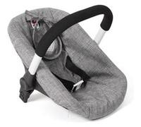 Siège auto pour poupée avec adaptateur Jeans gris Gris