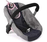 Siège auto pour poupée avec adaptateur Jeans gris-marine