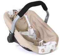 Bayer Chic 2000 - Siège auto pour poupée de bébé Poupée Porte-poupée Accessoires de poupée Ours Beige 708-63, 45*31*32cm