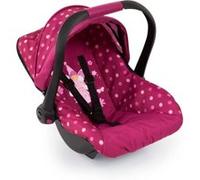 siège auto pour poupées rose foncé à pois 45 cm Rose foncé G