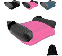 Siège auto rehausseur dos nu, siège de voyage gonflable portable avec sac de transport, gonflage/dégonflage rapide, léger, lavable en machine (C)