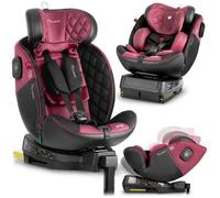 Siège auto rotatif - NUKIDO - 0-36 kg - Noir et rose - ISOFIX - Rotation 360° - ECE R129 - i-Size