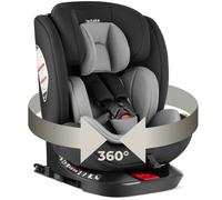 Siège auto - TECTAKE - Siège auto pivotant LINUS norme i-Size avec ISOFIX, protection latérale, rotation 360°, harnais 5 points, app