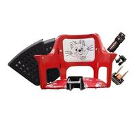 SIÈGE AVANT CBF 101 PORTE/ENFANTS POUR VÉLO Attelage Guidon Vélo (ROUGE)