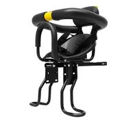 Siège avant pour vélo, siège avant avec arceau de protection et ceinture de sécurité, selle bébé avec trois pédales réglables, dossier ergonomique, pour VTT, vélo de route et vélo de ville, jusqu'à 35