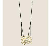 Siège balançoire bébé en bois perles - a