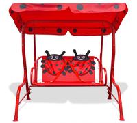 vidaXL Siège balançoire pour enfants Rouge