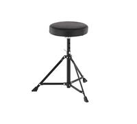Siège batteur assise ronde DT-90 noir, hauteur ajustable, simple embase