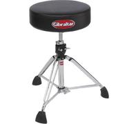 Siège batteur - GIBRALTAR - 9608 - Assise ronde pro - Double embase - Réglage de hauteur par vis