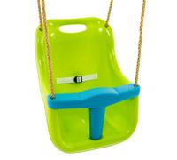 Siège bébé balançoire TP TOYS 6 mois-3 ans, harnais 3 points, pour portique 190-250 cm, plastique vert