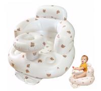 Siège bébé gonflable, chaise de plage pour bébé motif d'ours intégrée pompe intégrée bébé pliable bébé asseyte avec plate