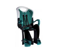 Bellelli Siège vélo enfant Tiger Standard – Sécurité 5 points – Dossier réglable – Blanc/Turquoise