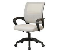 Siege Bureau Ergonomique en Maille, Chaise de Bureau Gaming avec Accoudoirs et roulettes Universelles, Idéale pour Le Bureau, Les Études et Les Tâches(White)
