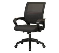 Siege Bureau Ergonomique en Maille, Chaise de Bureau Gaming avec Accoudoirs et roulettes Universelles, Idéale pour Le Bureau, Les Études et Les Tâches(Black)