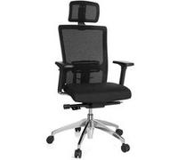 Siège bureau / Siège de direction ASTRA LUX, tissu maille noir/noir hjh OFFICE Multicolore G