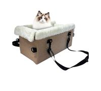 Siège central de voiture pour chiens | Boucle de sécurité du transporteur de lumière de sécurité 45 x 23 x 26 cm | Accessoire animal avec coussin pour véhicules, SUV, intérieur et extérieur