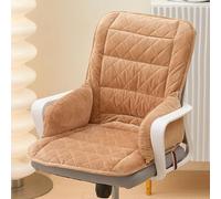 Siege Chauffant Coussin pour Bureau, Tapis Chauffant avec 4 Réglages de Minuterie et 9 Réglages de Température, Heating Pad pour le Dos la Taille et les Hanches(Orange)