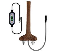 Siège chauffant pour perroquets, cage à oiseaux | Perchoir de cage en bois synthétique | Support de station de chauffage chaud et confortable pour Mynas, perroquets gris du Gabon, perruches, perruches