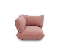 Siège D'angle Gauche Sumo en Corde Recyclée Rose Pâle