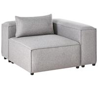 Siège d'Angle Moderne Minimaliste en Tissu Gris Brande