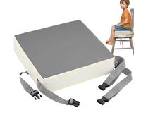 Siège d'appoint avec sangles - Coussin en mousse à mémoire de forme, tissu polyester doux, ceintures latérales renforcées, construction compacte pour les voyages, fonction de soutien durable | Idéal