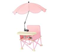 Siège d'appoint pliant, siège d'appoint de voyage, Rehausseur de chaise à sangles sécurisées, Chaise d'appoint de voyage portable pliante avec parasols pour bébés de 6 à 36 ans