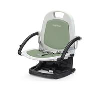 PEG Siège Rehausseur Rialto, Chaise Haute Portable et Réglable pour Bébé, Pliable et Compacte, Tablette Amovible, Idéale pour les Voyages et les Enfants de 6 mois à 3 ans (0-15 kg), Couleur Mint