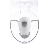 Siège d'apprentissage de la propreté - Caractéristiques stables en silicone blanc - Accessoire de salle de bain compact pour tout-petits - Unité professionnelle de sécurité pour - Outil de