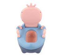 Siège D'apprentissage de la propreté Portable avec Accoudoir pour L'extérieur et L'intérieur Facile à Nettoyer (Rose et bleu)