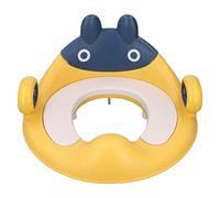 Siège d'apprentissage de la propreté pour bébé, Siège d'entraînement à la propreté avec Coussin en PU, Dossier Haut Stable pour Fille pour la Maison (YELLOW)