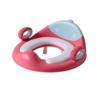 Siège D'apprentissage Propreté pour Garçon Fille avec Poignées | PU et Plastique, Forme Cartoon Rose, Peur, pour Toilettes Standard et Voyages Chez les Grands-parents