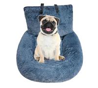 Siège d'auto en Coton pour Chien | Siège rehausseur Doux Amovible pour Chien | Lit de Voiture en Peluche Lavable avec Laisse et Sangle | Convient aux camions, SUV, Pick-up | Siège de Voyage
