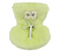 Siège d'auto en peluche confortable et sûr, accessoire idéal pour votre collection de poupées (vert)