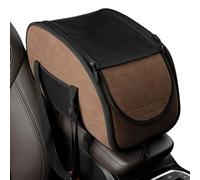Siège d'auto pour animal de compagnie - Console centrale pour chien | Booster en mousse à mémoire de forme avec un point d'accès zippé et une doublure facile à enlever | Sac de transport ventilé pour