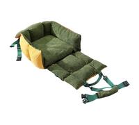 Siège d'auto pour chien, avec poches et ceinture de sécurité - Lit doux 2 en 1 pour animal domestique - Pour voyage, VUS, voyage sur la route, trajets quotidiens, chiot, chariot de golf, sortie