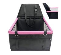 Siège D'auto Pour Chien - Boîte De Support Rappel Sécurisé | Pet Car Travels Seat Cage Transporteur Voyage Portable Lit Animaux Compagnie Confortable Adapté Aux Petits Chiens, Voyages Sur La Route, Vo