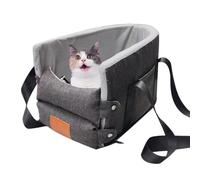 Siège d'auto pour chien - Siège rehausseur pour chiot | Cat Dog Pet Booster - Support de console OneSize, voiture à console centrale, sac de transport portable pour animaux de compagnie, adapté aux pe