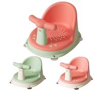 Siège de baignoire, chaise de bain pour bébé, siège de bain pour nouveau-né avec support de dossier et ventouses, siège de baignoire portable pour tout-petits de 6 à 18 mois